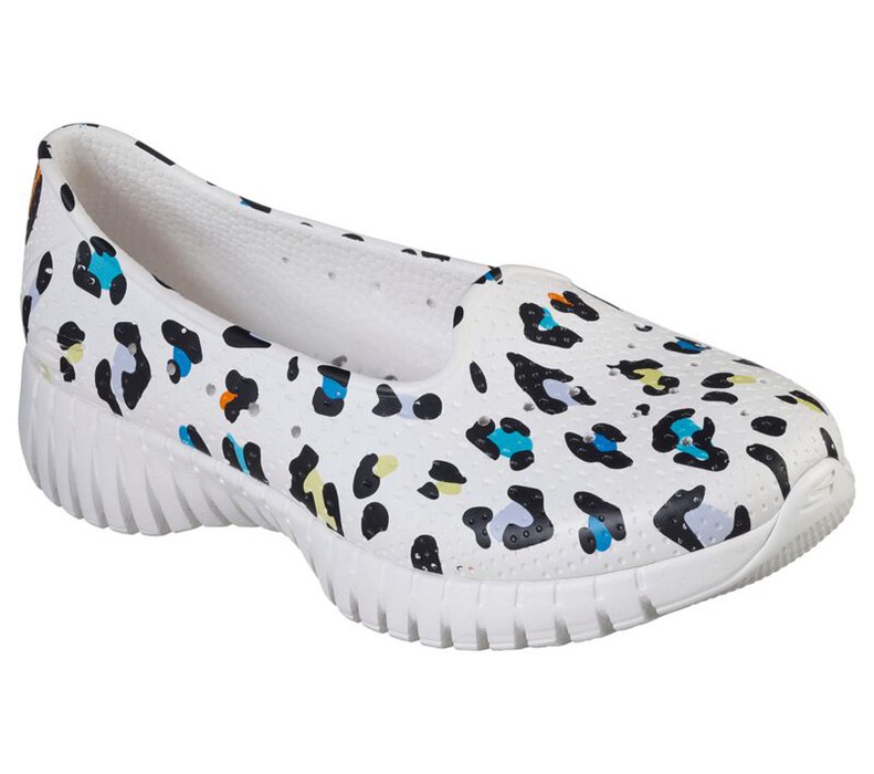 Skechers Cali Gear: Gowalk Smart - Island Girl - Womens Slip On Shoes White/Multicolor [AU-QW5837]